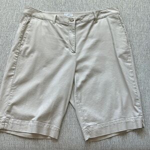 J.Jill chino golf shorts khaki beige size 14